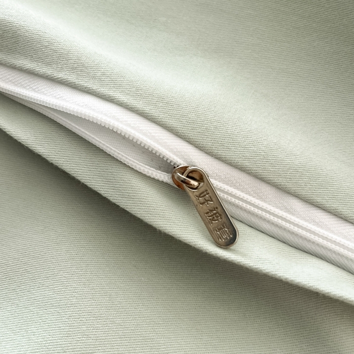 91家纺网 家纺一手货源 找家纺 禾时 2025新款全棉纯棉大版磨毛数码印花四件套(32x21磨毛） 淡雅幽香（绿）