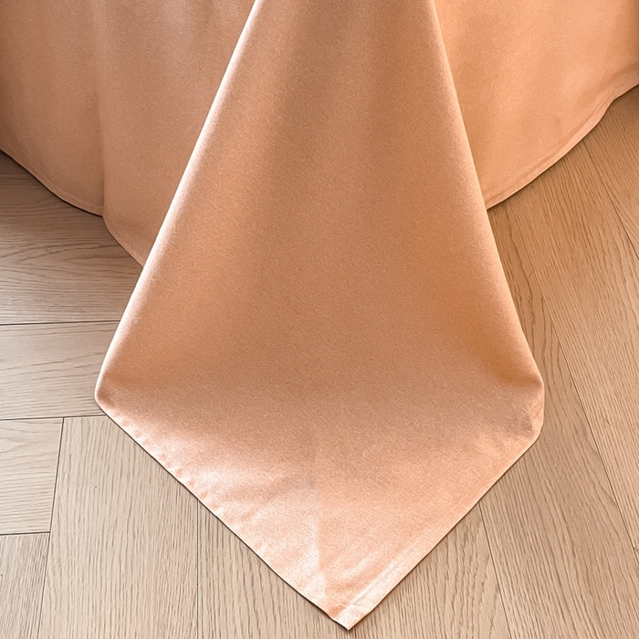 91家纺网 家纺一手货源 找家纺 禾时 2025新款全棉纯棉大版磨毛数码印花四件套(32x21磨毛） 淡雅幽香（桔）