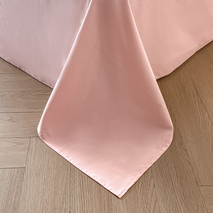 91家纺网 家纺一手货源 找家纺 禾时 2025新款全棉纯棉大版磨毛数码印花四件套(32x21磨毛） 淡雅幽香（粉）