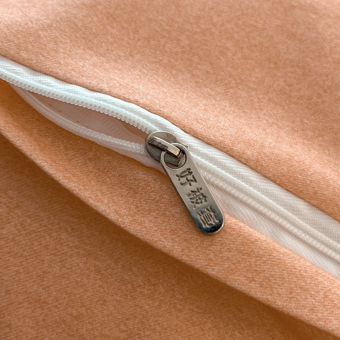 91家纺网 家纺一手货源 找家纺 禾时 2025新款全棉纯棉大版磨毛数码印花四件套(32x21磨毛） 淡雅幽香（桔）