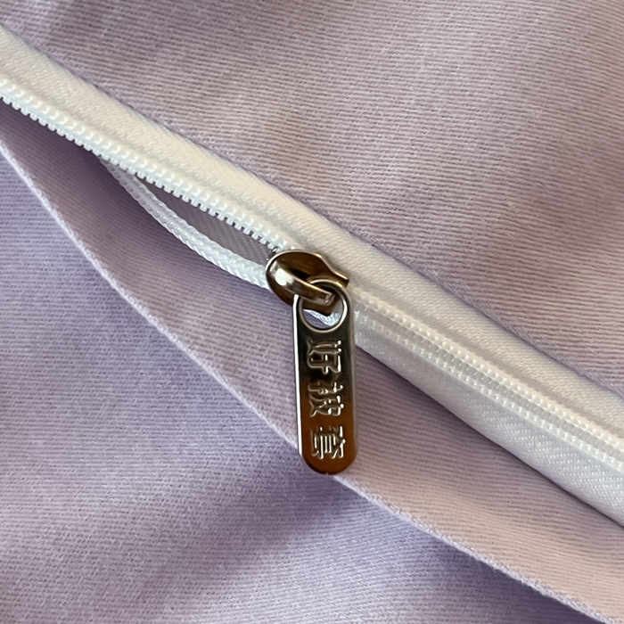 91家纺网 家纺一手货源 找家纺 禾时 2025新款全棉纯棉大版磨毛数码印花四件套(32x21磨毛） 悦染花溪（紫）