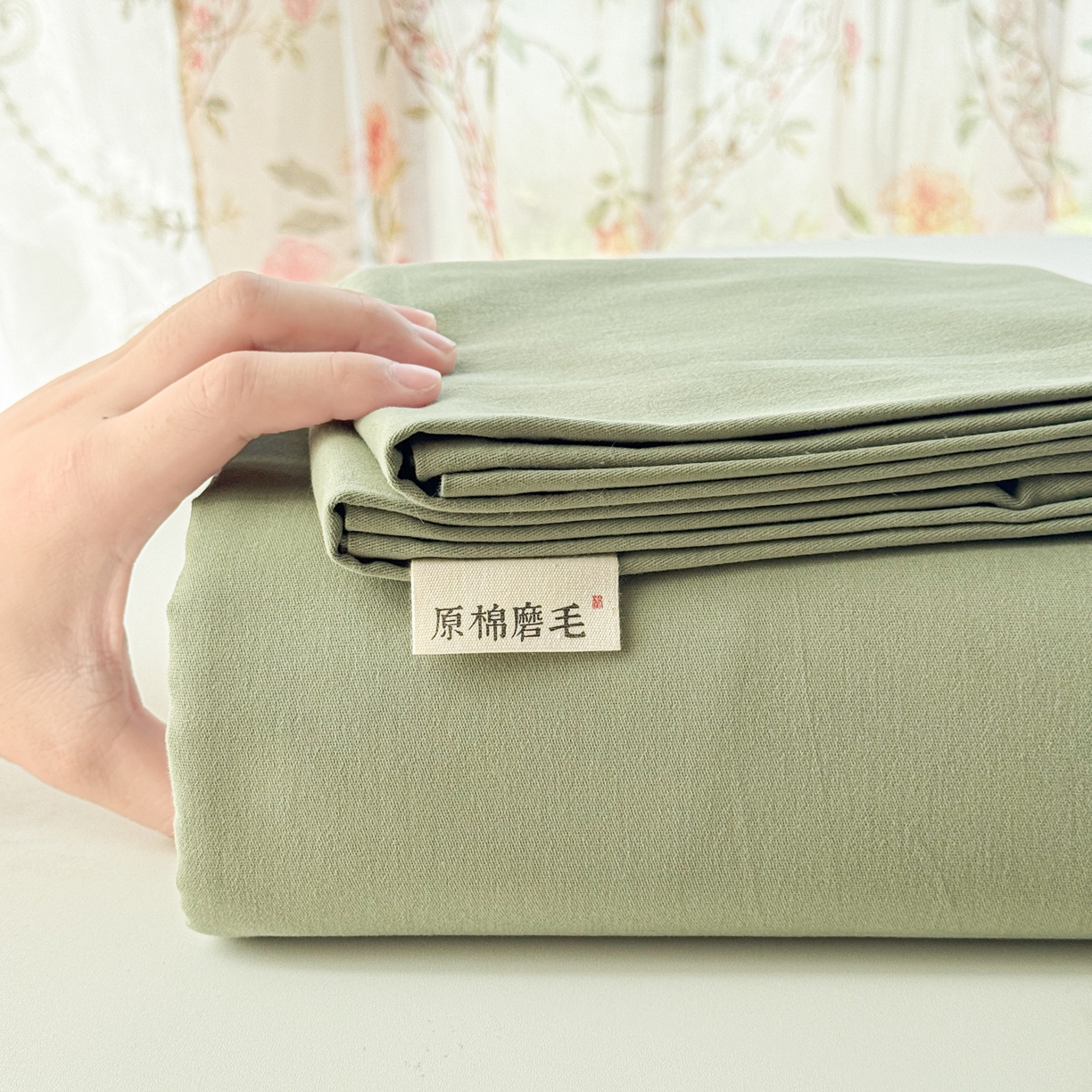 91家纺网 家纺一手货源 找家纺 （总）眠博士 2025新款全棉纯棉纯色磨毛枕套单品枕套单件单枕套