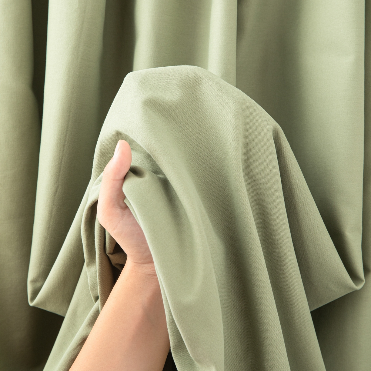 91家纺网 家纺一手货源 找家纺 眠博士 2025新款全棉纯棉纯色磨毛枕套单品枕套单件单枕套 磨毛枕套-陶瓷草绿