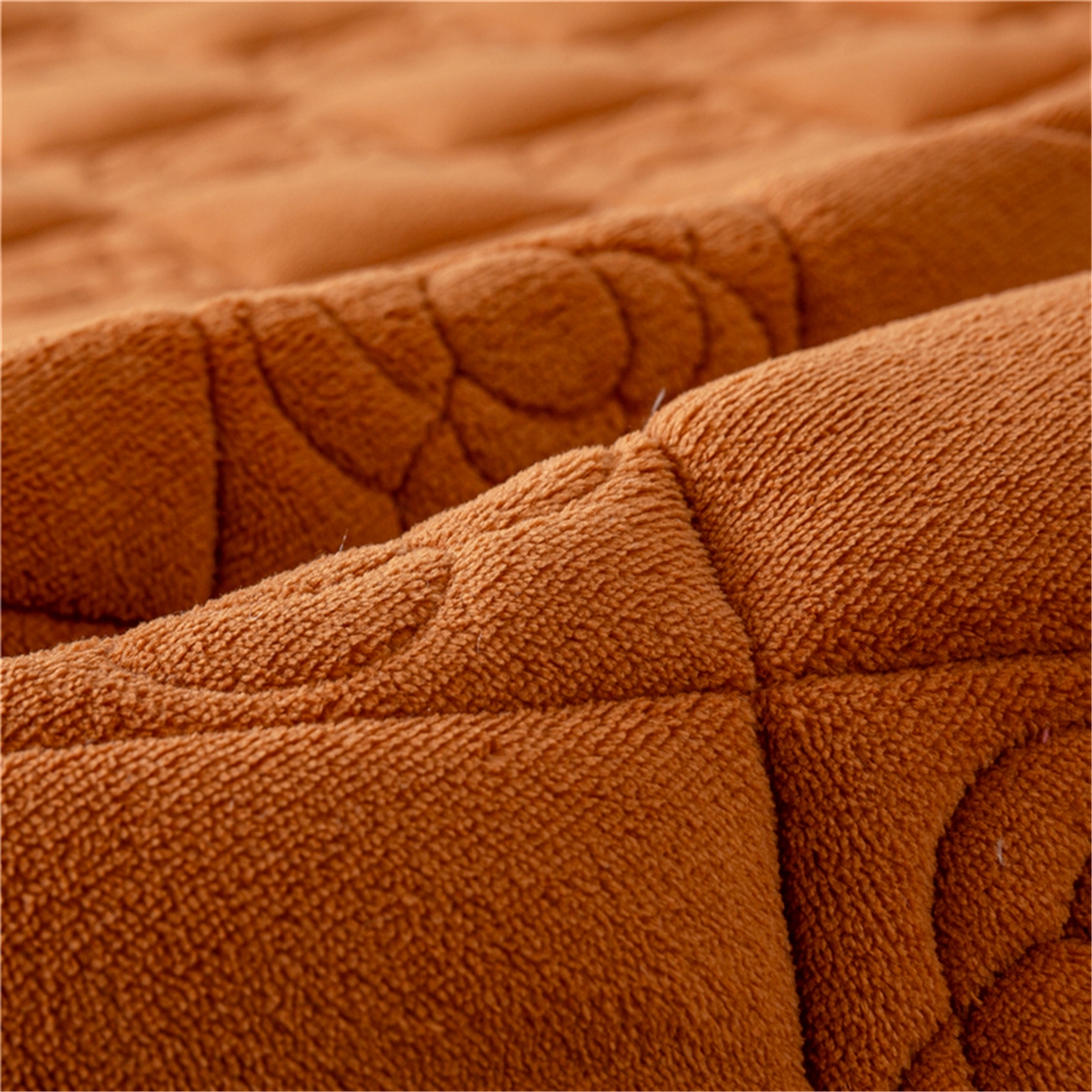 91家纺网 家纺一手货源 找家纺 正邦家纺 2025新款学生宿舍上下铺牛奶绒刺绣玫瑰花夹棉床垫床护垫床褥子 枫糖橘棕