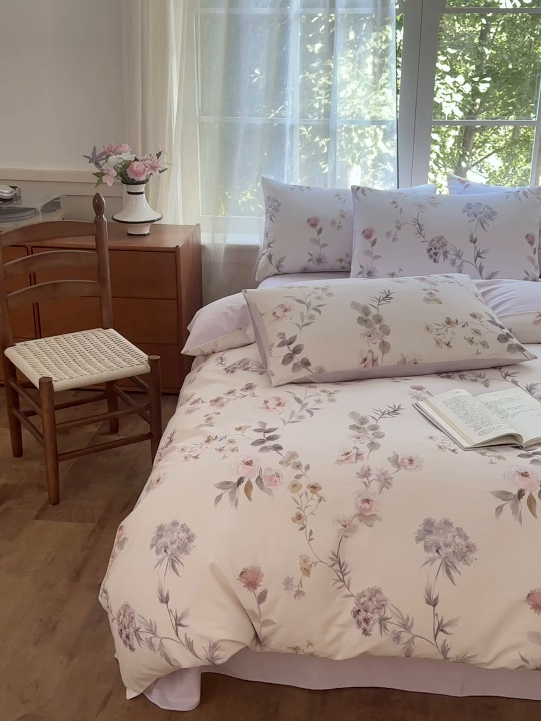 91家纺网 家纺一手货源 找家纺 （总）优彩 2025新款数码印花全棉纯棉磨毛四件套