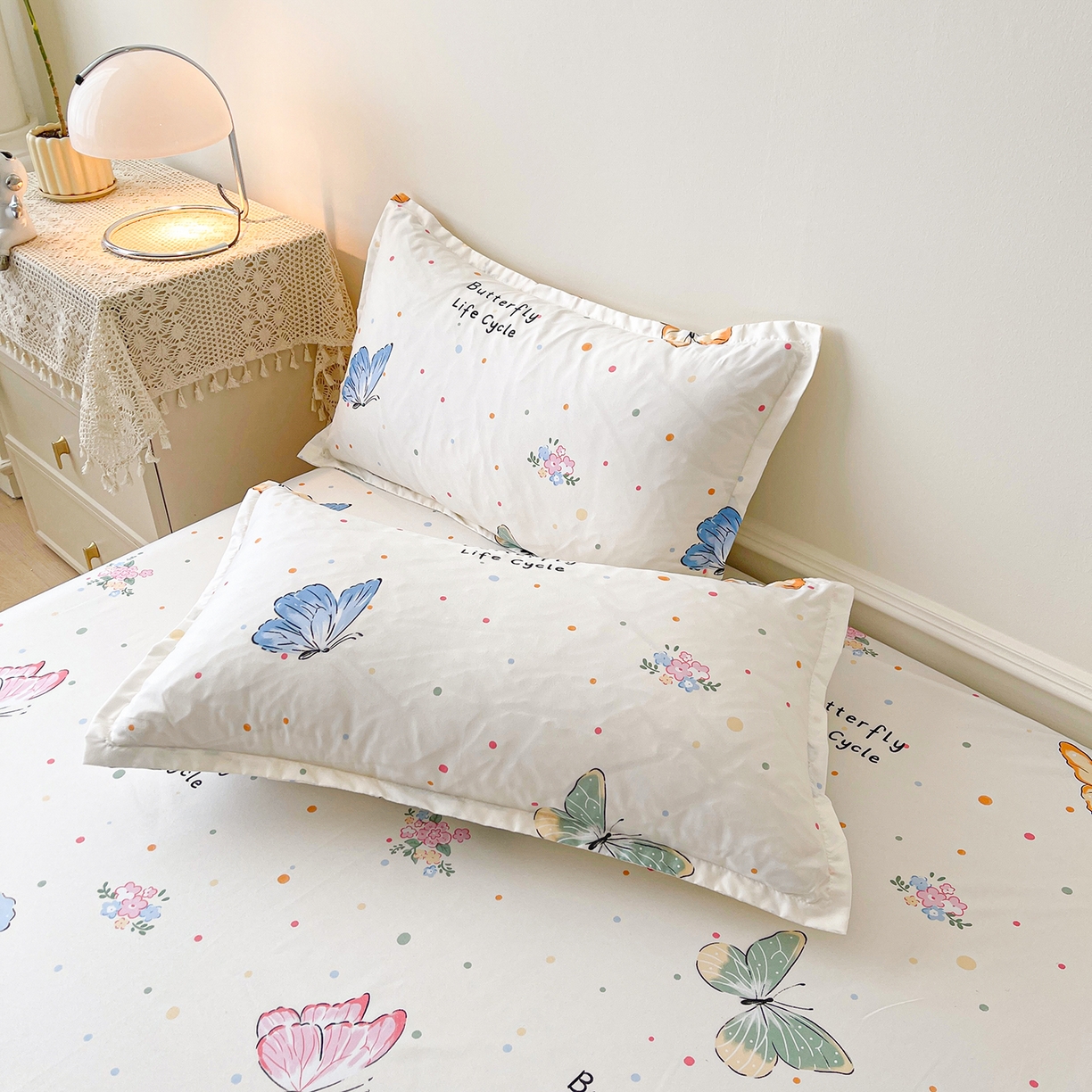 91家纺网 家纺一手货源 找家纺 笠裙家纺 2025新款磨毛S边韩版防滑床裙单床裙床裙单件 比翼