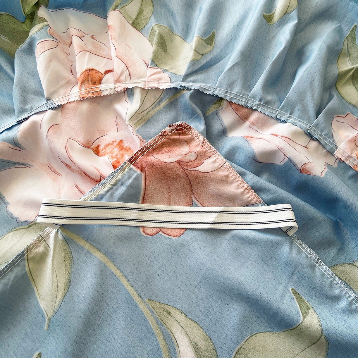 91家纺网 家纺一手货源 找家纺 笠裙家纺 2025新款磨毛S边韩版防滑床裙单床裙床裙单件 婉华