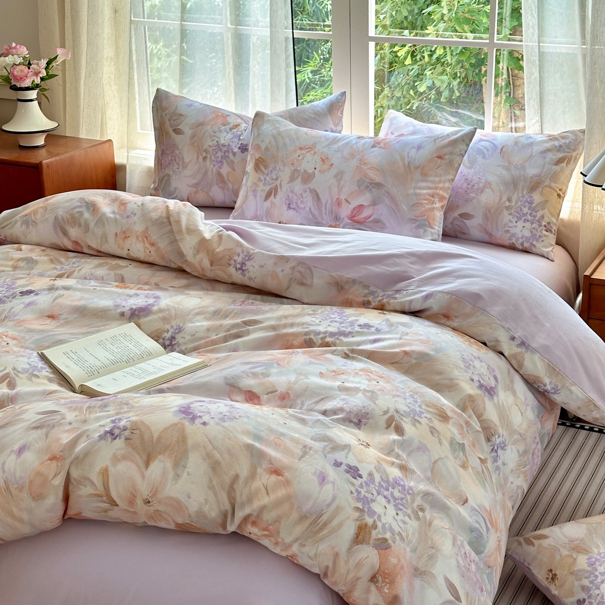 优彩 2025新款数码印花全棉纯棉磨毛四件套 初茅