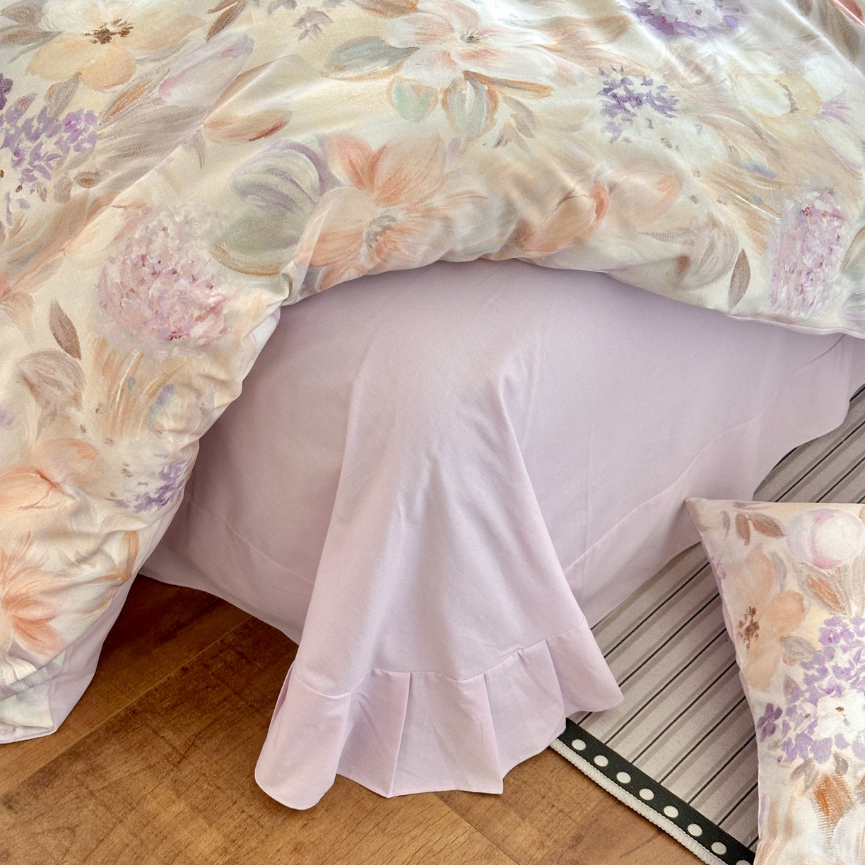 91家纺网 家纺一手货源 找家纺 优彩 2025新款数码印花全棉纯棉磨毛四件套 初茅