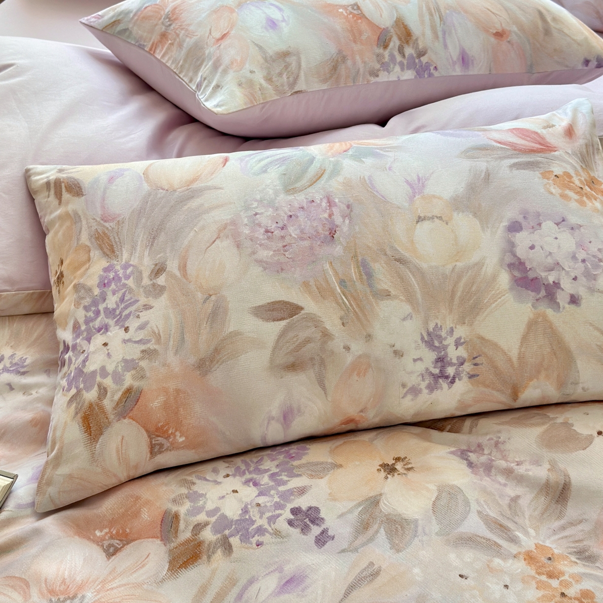 91家纺网 家纺一手货源 找家纺 优彩 2025新款数码印花全棉纯棉磨毛四件套 初茅