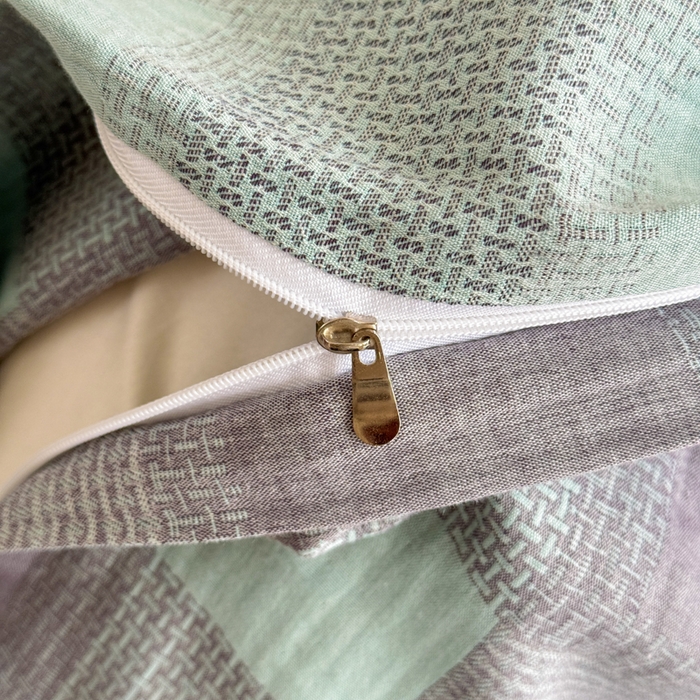 91家纺网 家纺一手货源 找家纺 （总）江南春家纺【幻-暖纱】2025新款A类100%全棉色织提花双层纱四件套