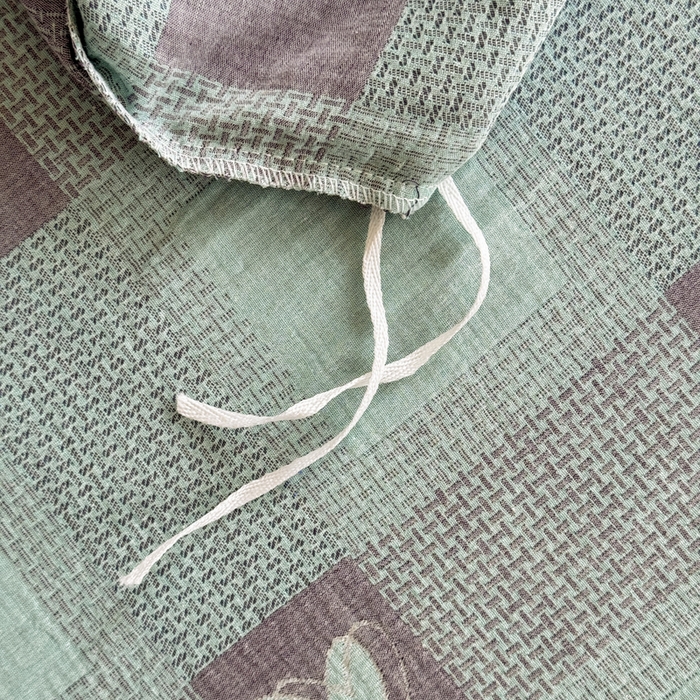 91家纺网 家纺一手货源 找家纺 （总）江南春家纺【幻-暖纱】2025新款A类100%全棉色织提花双层纱四件套