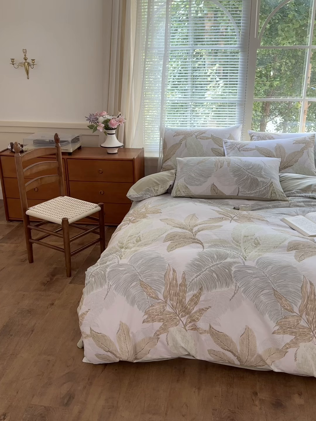 91家纺网 家纺一手货源 找家纺 优彩 2025新款数码印花全棉纯棉磨毛四件套 梵弥