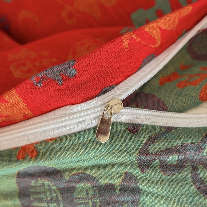 91家纺网 家纺一手货源 找家纺 江南春家纺【幻-暖纱】2025新款A类100%全棉色织提花双层纱四件套 【幻-暖纱】福王