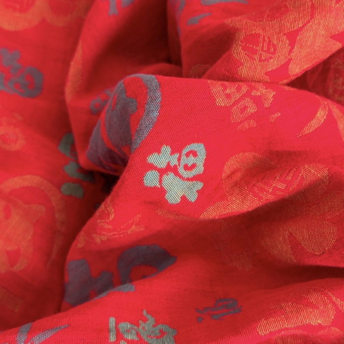 91家纺网 家纺一手货源 找家纺 江南春家纺【幻-暖纱】2025新款A类100%全棉色织提花双层纱四件套 【幻-暖纱】福王