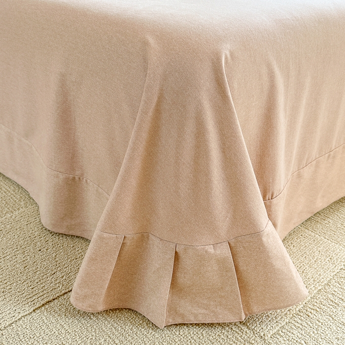 91家纺网 家纺一手货源 找家纺 优彩 2025新款数码印花全棉纯棉磨毛四件套 浅汐