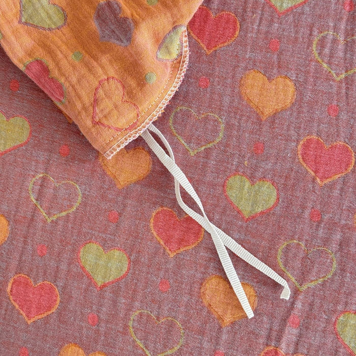 91家纺网 家纺一手货源 找家纺 江南春家纺【幻-暖纱】2025新款A类100%全棉色织提花双层纱四件套 【幻-暖纱】沁心-紫橙