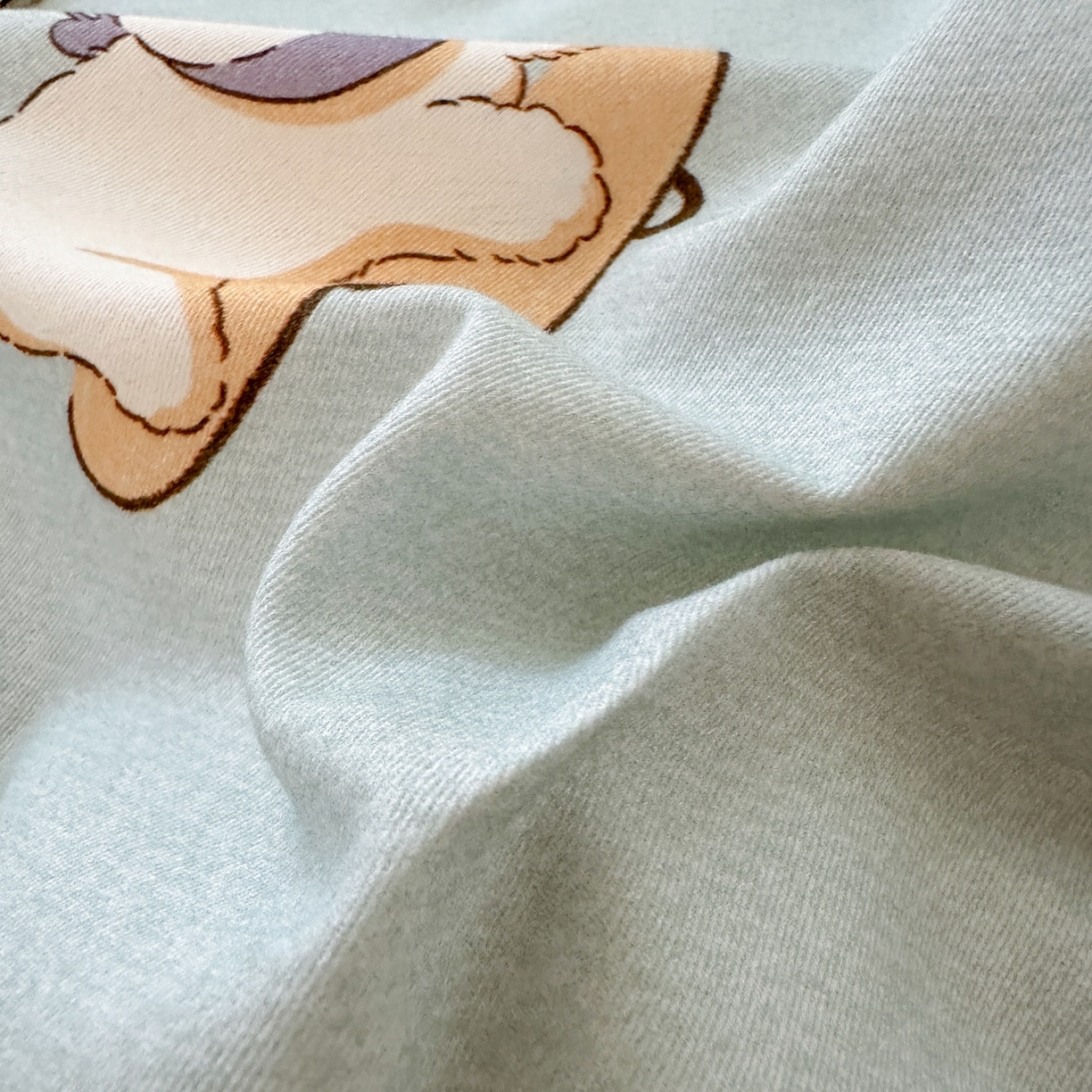 91家纺网 家纺一手货源 找家纺 优彩 2025新款数码印花全棉纯棉磨毛四件套 小狗当家