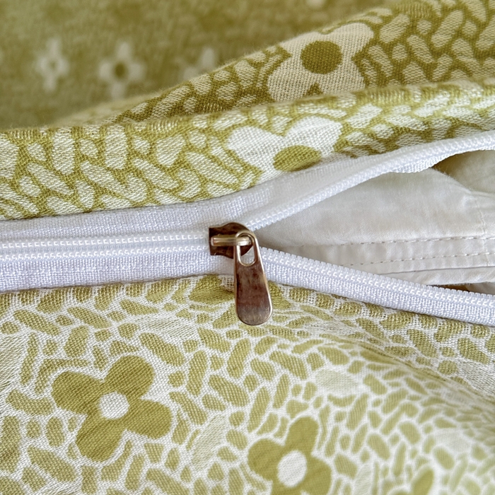 91家纺网 家纺一手货源 找家纺 江南春家纺【幻-暖纱】2025新款A类100%全棉色织提花双层纱四件套 【幻-暖纱】幸运草-浅绿