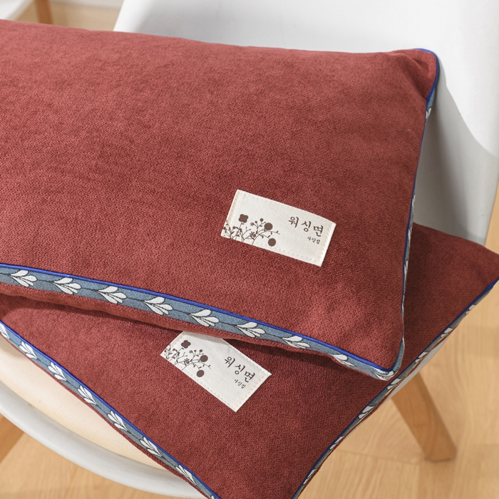 91家纺网 家纺一手货源 找家纺 佳合枕芯 2025新款新品麻绒大号小号全荞麦枕头枕芯 麻绒-橘红