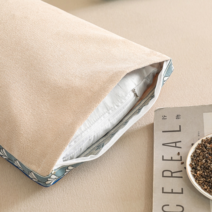 91家纺网 家纺一手货源 找家纺 佳合枕芯 2025新款新品麻绒大号小号全荞麦枕头枕芯 麻绒-米色