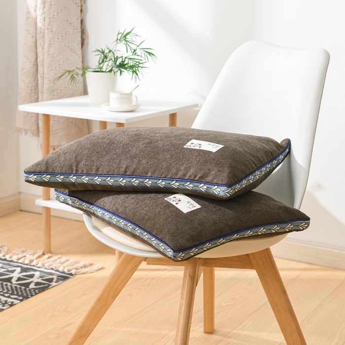 佳合枕芯 2025新款新品麻绒大号小号全荞麦枕头枕芯 麻绒-深咖