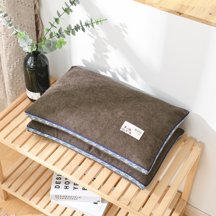 91家纺网 家纺一手货源 找家纺 佳合枕芯 2025新款新品麻绒大号小号全荞麦枕头枕芯 麻绒-深咖