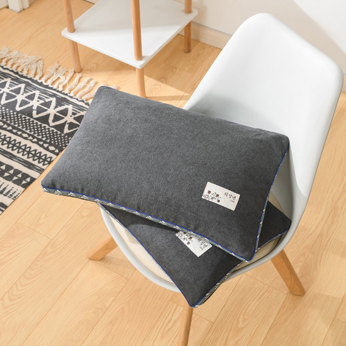 91家纺网 家纺一手货源 找家纺 佳合枕芯 2025新款新品麻绒大号小号全荞麦枕头枕芯 麻绒-深黑