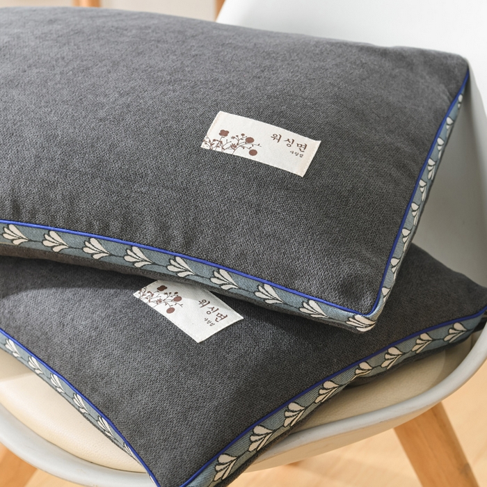 91家纺网 家纺一手货源 找家纺 佳合枕芯 2025新款新品麻绒大号小号全荞麦枕头枕芯 麻绒-深黑