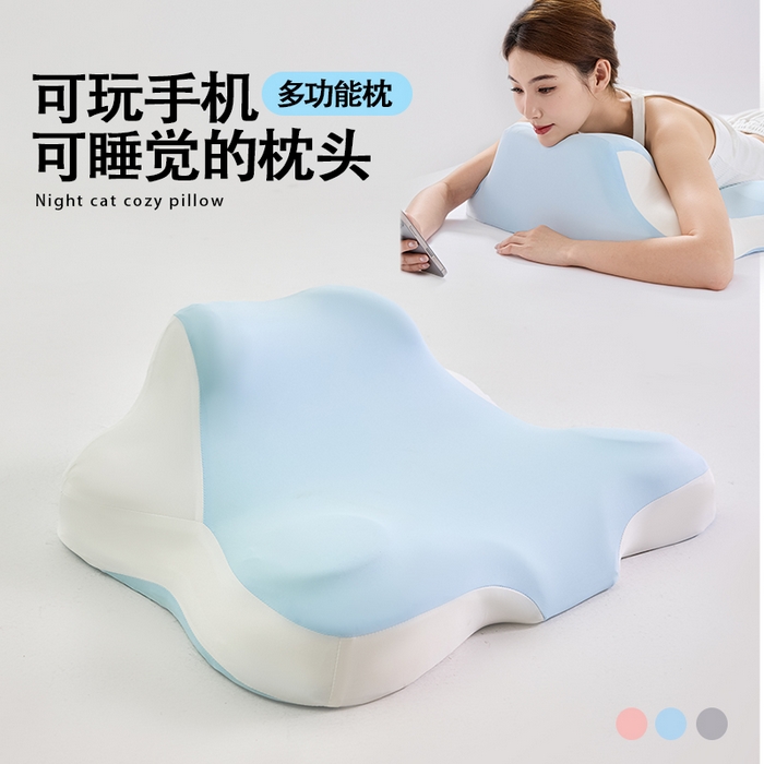 91家纺网 家纺一手货源 找家纺 （总）昕科 2025新款A类全棉大豆纤维黄豆枕-高中低款-纯棉大豆枕芯枕头48x74cm