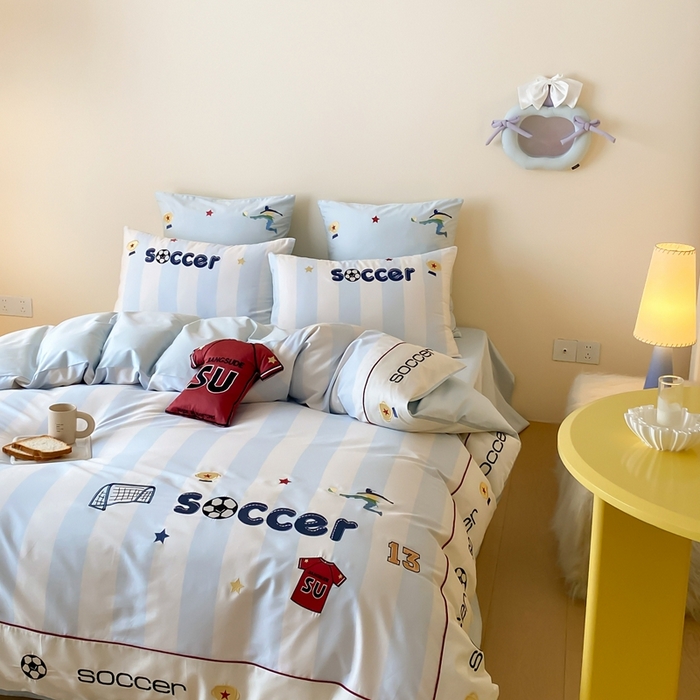 91家纺网 家纺一手货源 找家纺 （总）星野 2025新款秋冬澳棉纯棉四件套-足尖燃梦