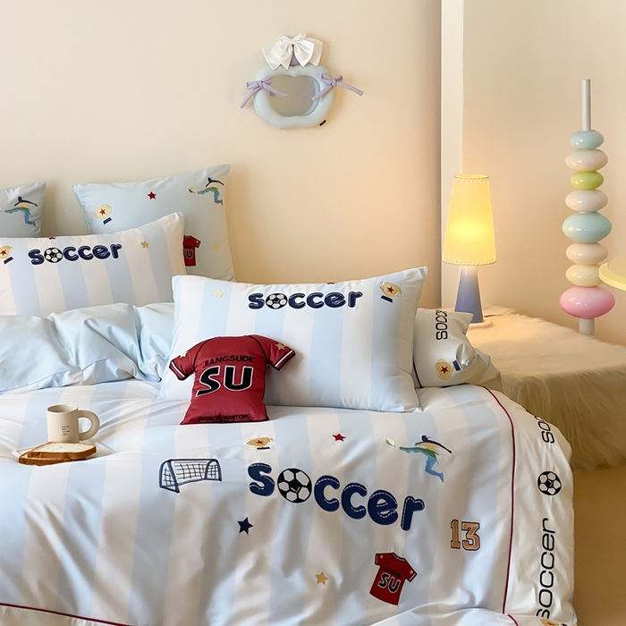 91家纺网 家纺一手货源 找家纺 （总）星野 2025新款秋冬澳棉纯棉四件套-足尖燃梦