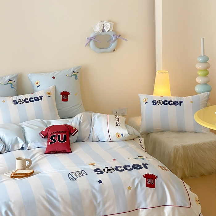 91家纺网 家纺一手货源 找家纺 （总）星野 2025新款秋冬澳棉纯棉四件套-足尖燃梦