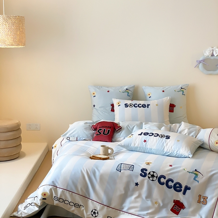 91家纺网 家纺一手货源 找家纺 （总）星野 2025新款秋冬澳棉纯棉四件套-足尖燃梦