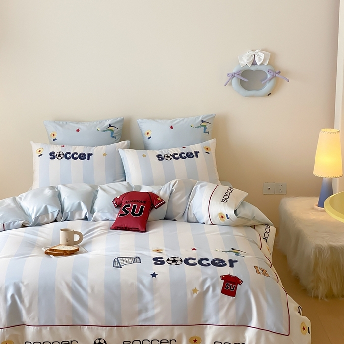 91家纺网 家纺一手货源 找家纺 （总）星野 2025新款秋冬澳棉纯棉四件套-足尖燃梦