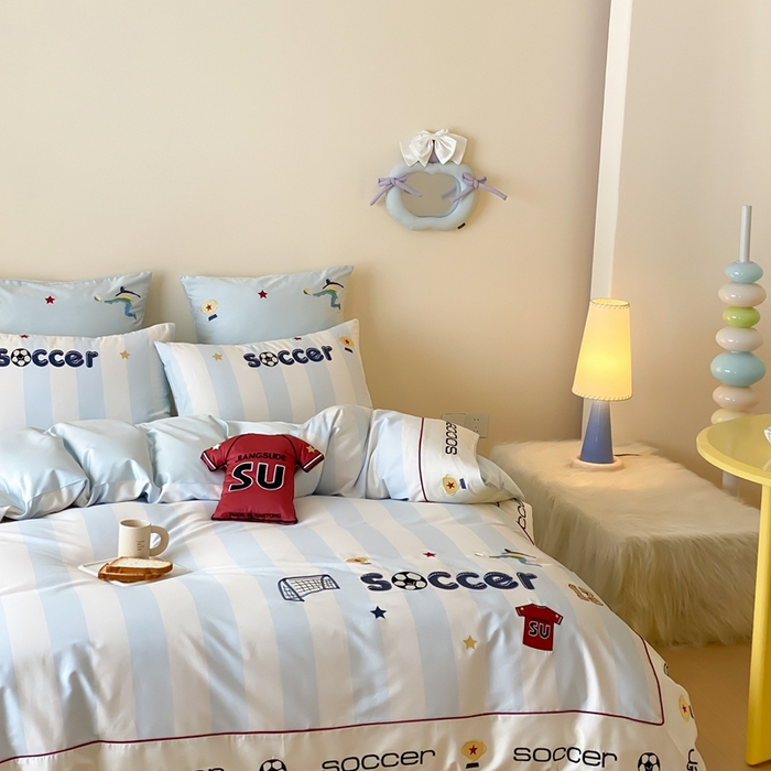 91家纺网 家纺一手货源 找家纺 （总）星野 2025新款秋冬澳棉纯棉四件套-足尖燃梦