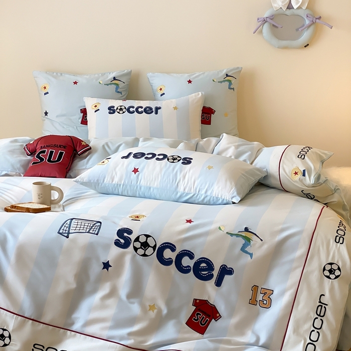 91家纺网 家纺一手货源 找家纺 （总）星野 2025新款秋冬澳棉纯棉四件套-足尖燃梦