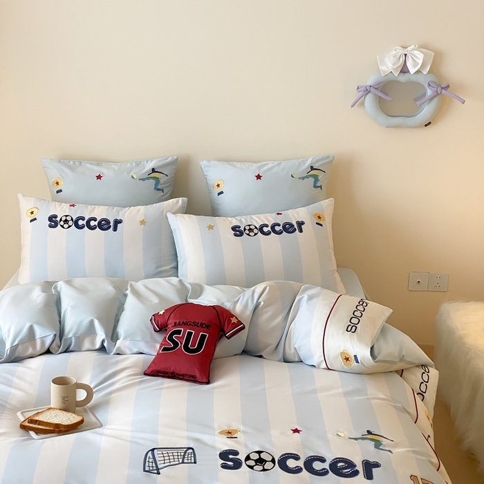 91家纺网 家纺一手货源 找家纺 （总）星野 2025新款秋冬澳棉纯棉四件套-足尖燃梦