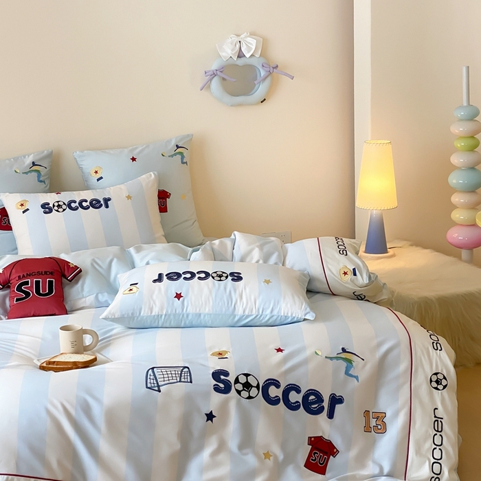 91家纺网 家纺一手货源 找家纺 （总）星野 2025新款秋冬澳棉纯棉四件套-足尖燃梦