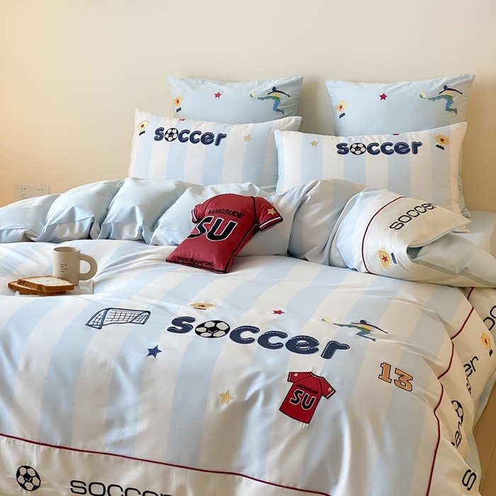 91家纺网 家纺一手货源 找家纺 （总）星野 2025新款秋冬澳棉纯棉四件套-足尖燃梦