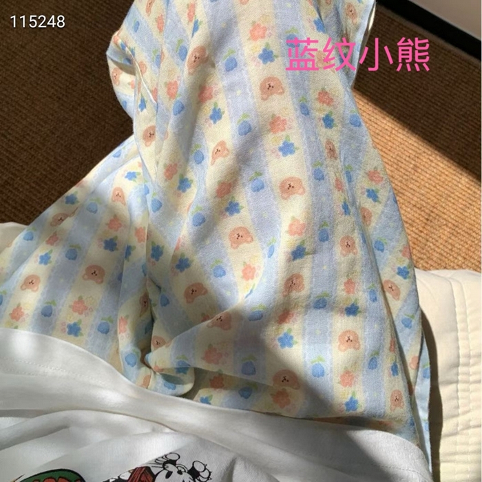 91家纺网 家纺一手货源 找家纺 （总）妍景家居生活馆 2025新款全棉纯棉纱布单长裤