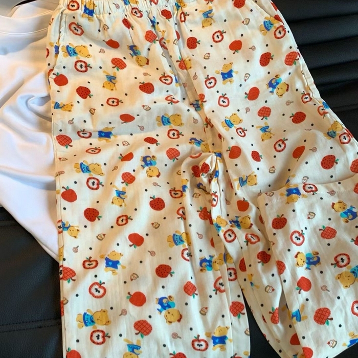 91家纺网 家纺一手货源 找家纺 （总）妍景家居生活馆 2025新款全棉纯棉纱布单长裤