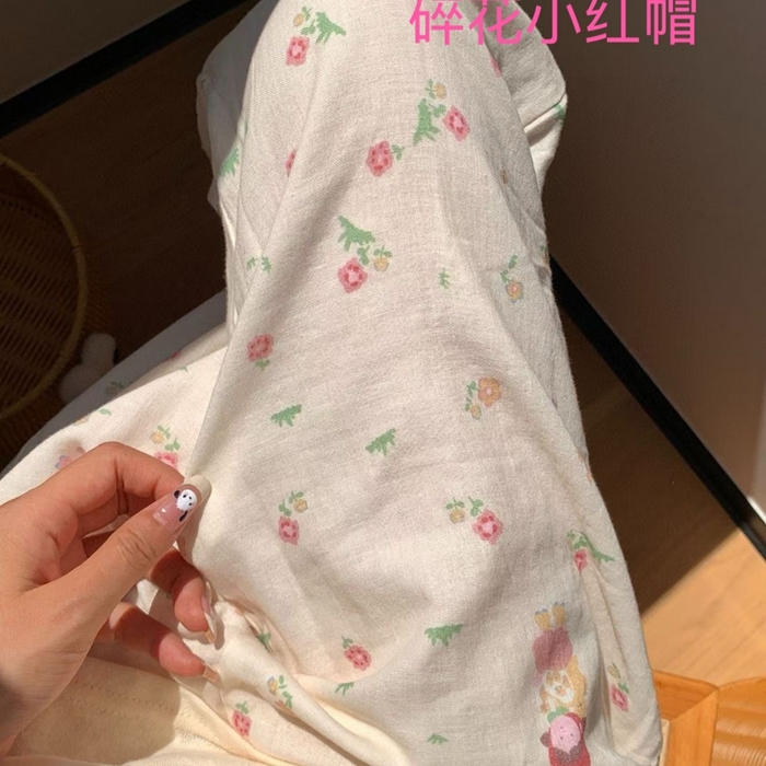 91家纺网 家纺一手货源 找家纺 （总）妍景家居生活馆 2025新款全棉纯棉纱布单长裤