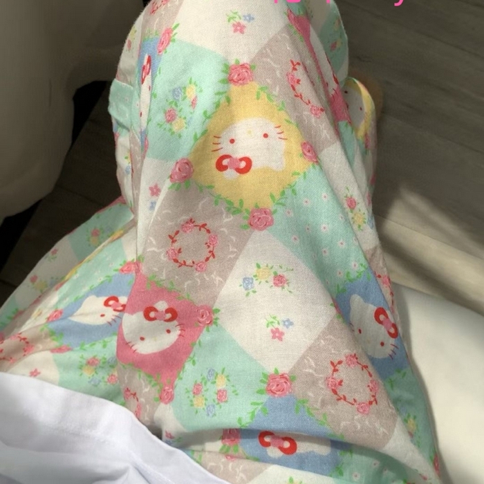 91家纺网 家纺一手货源 找家纺 （总）妍景家居生活馆 2025新款全棉纯棉纱布单长裤