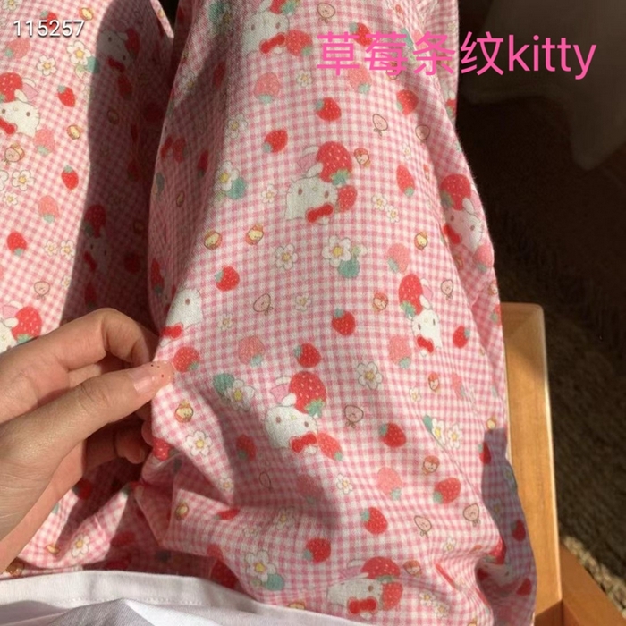 91家纺网 家纺一手货源 找家纺 （总）妍景家居生活馆 2025新款全棉纯棉纱布单长裤