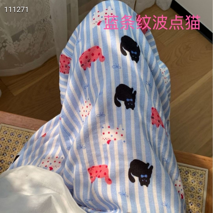 91家纺网 家纺一手货源 找家纺 （总）妍景家居生活馆 2025新款全棉纯棉纱布单长裤