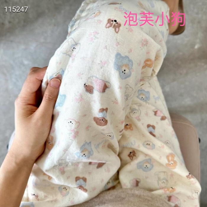 91家纺网 家纺一手货源 找家纺 （总）妍景家居生活馆 2025新款全棉纯棉纱布单长裤