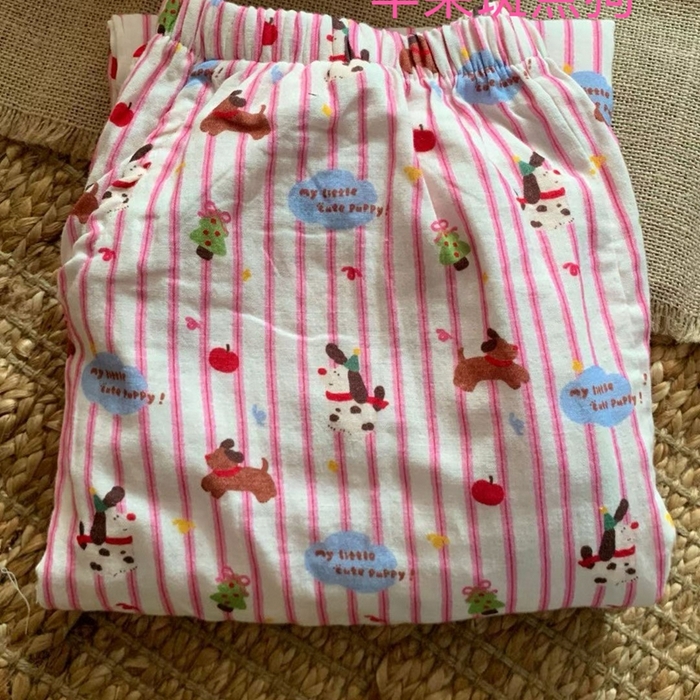 91家纺网 家纺一手货源 找家纺 （总）妍景家居生活馆 2025新款全棉纯棉纱布单长裤