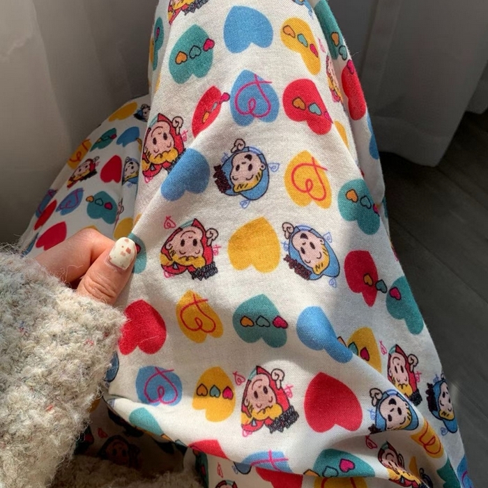 91家纺网 家纺一手货源 找家纺 妍景家居生活馆 2025新款全棉纯棉纱布单长裤 原田治