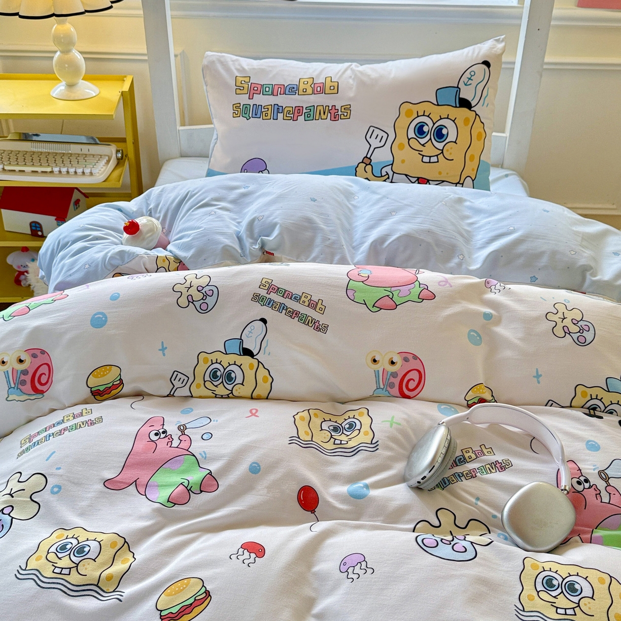 91家纺网 家纺一手货源 找家纺 曼陀罗 2025新款软软棉学生宿舍上下铺三件套 海绵小宝